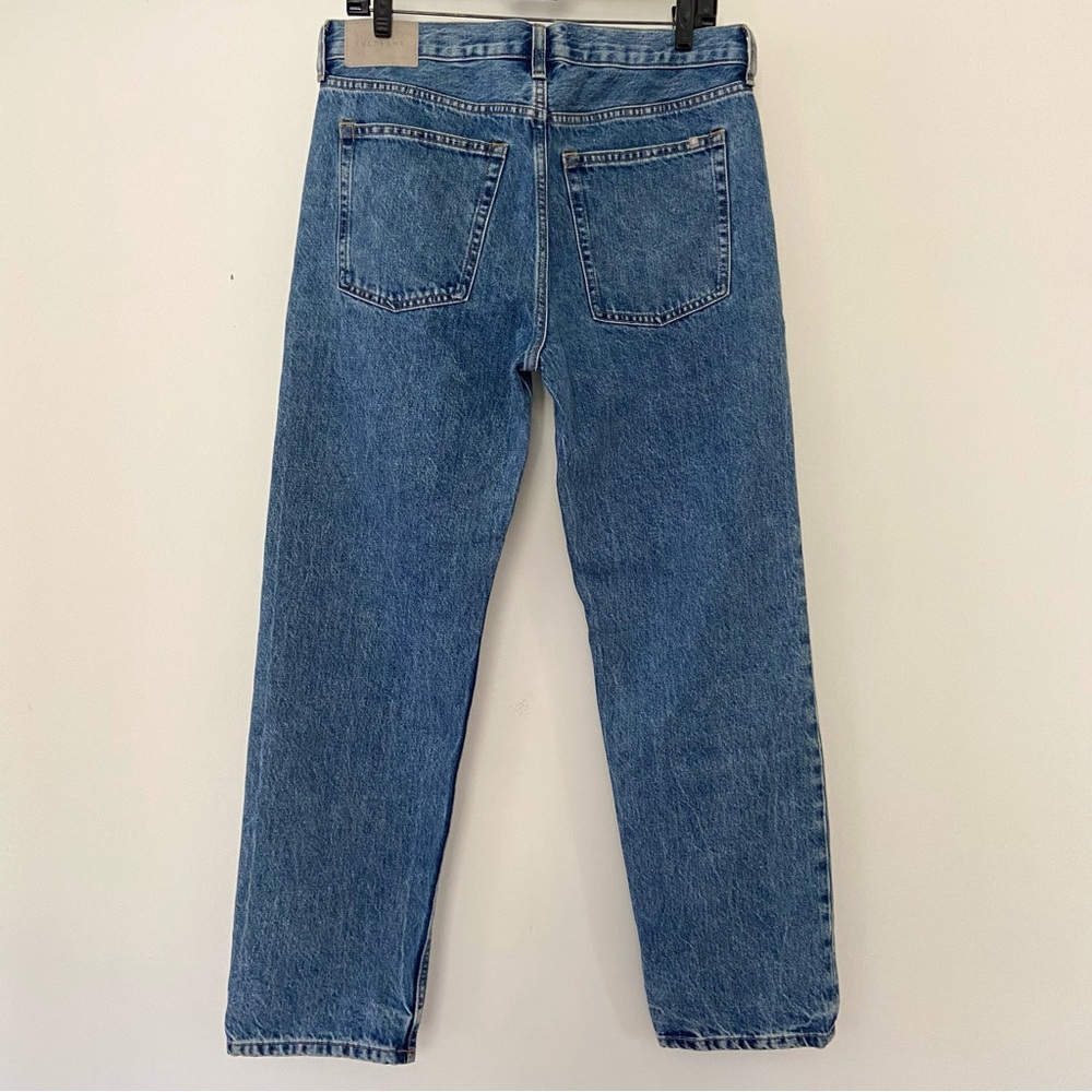 Everlane Jeans Women 27 The Relaxed Straight Fit Organic Medium Wash Blue Denim - Picture 5 of 11